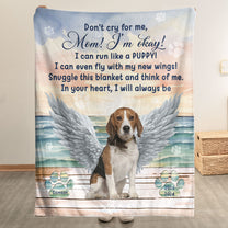 Don't Cry For My Pet Loss - Personalized Photo Blanket