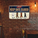 Don't Let The Horses Out No Matter What They Say - Personalized Metal Sign - Peeking Horse
