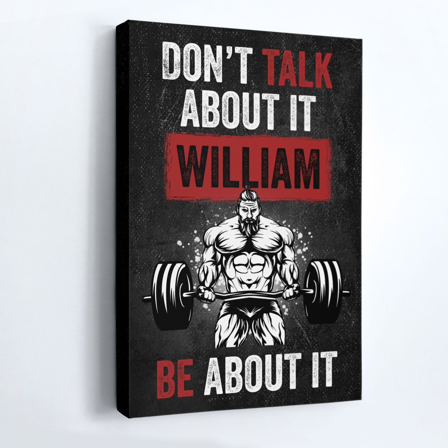 Don't Talk About It, Be About It - Personalized Poster/Canvas - Gift For Gymers, Fitness Lovers