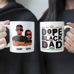 Dope Black Dad - Personalized Mug