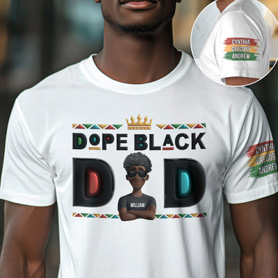 Dope Black Dad - Personalized Shirt