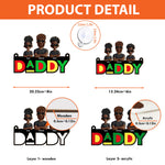 Dope Black Dad - Personalized Window Hanging Suncatcher Ornament