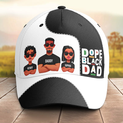 Dope Black Dad Ver 2 - Personalized Classic Cap