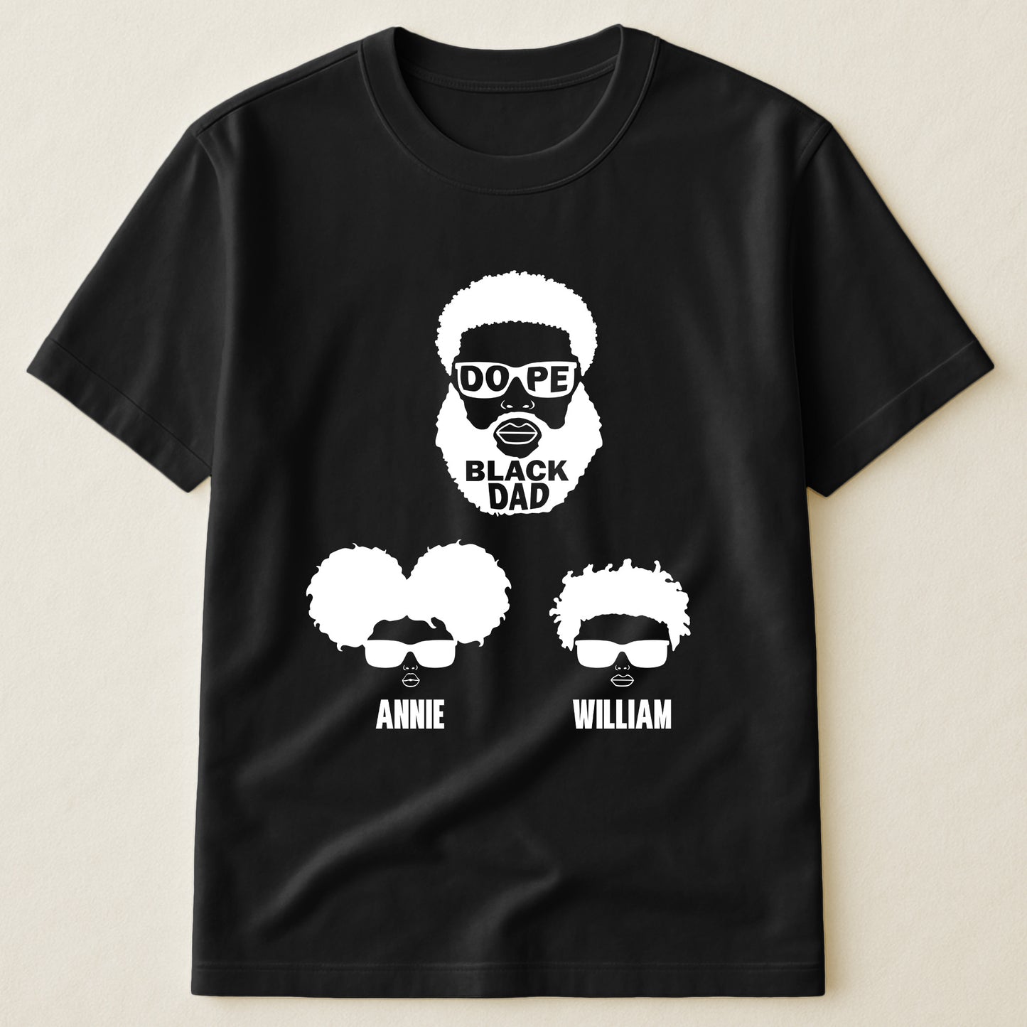 Dope Black Dad, Dope Black Father - Father's Day Gift - Personalized Shirt