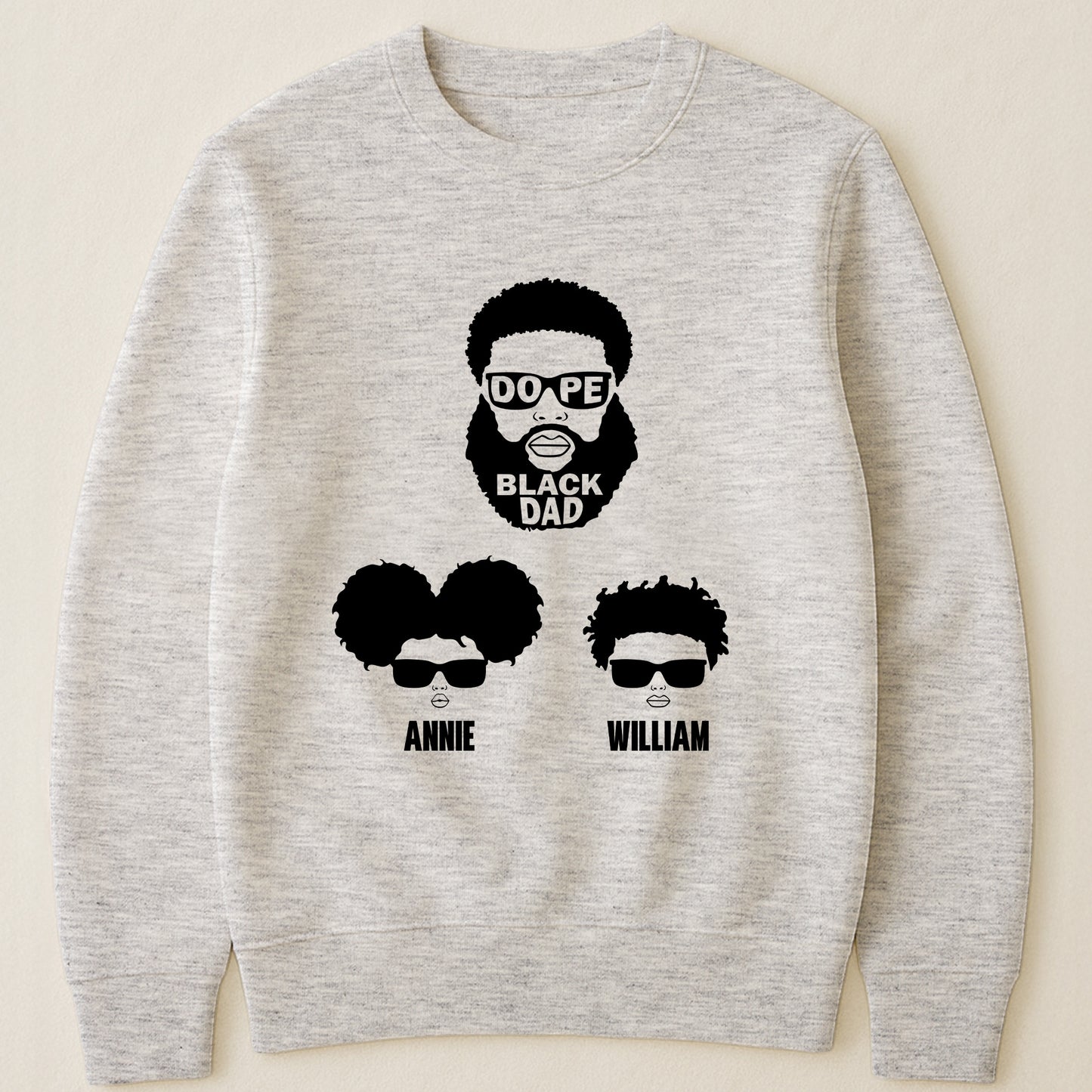 Dope Black Dad, Dope Black Father - Father's Day Gift - Personalized Shirt