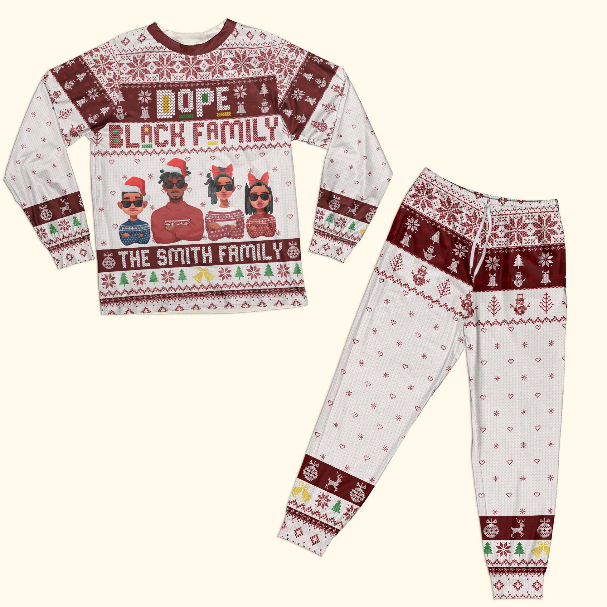 Dope Black Family - Personalized Family Pajama Set – Macorner