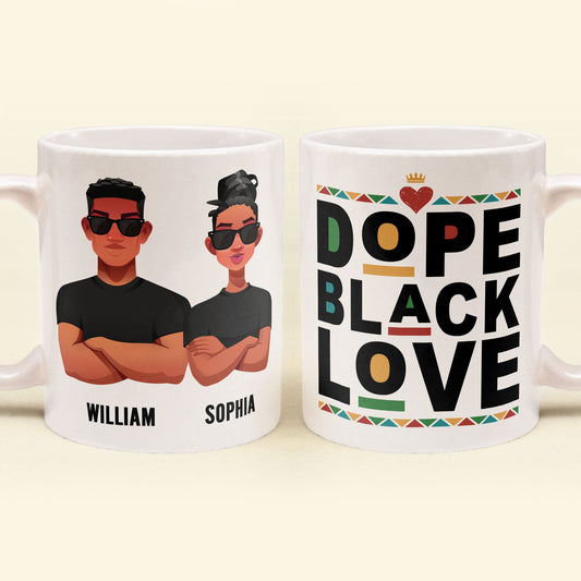 Dope Black Love - Personalized Mug