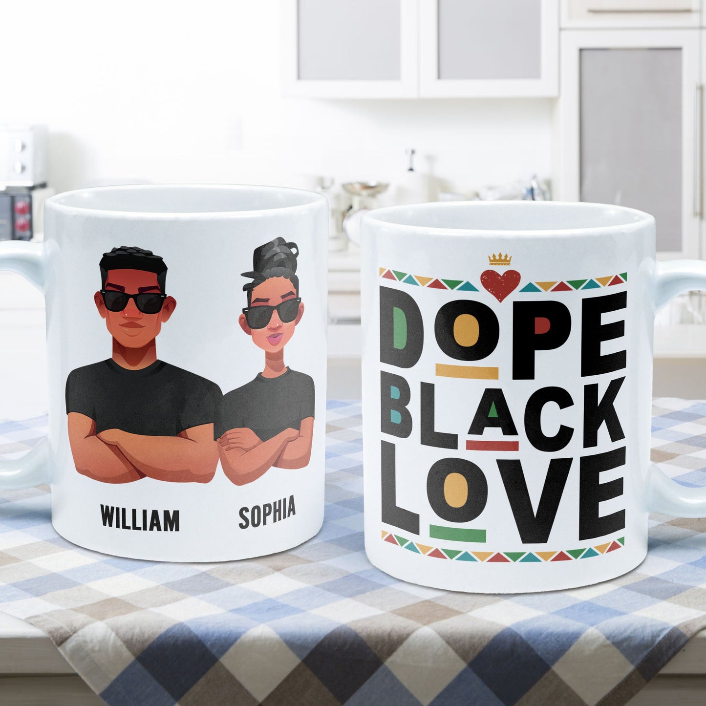 Dope Black Love - Personalized Mug