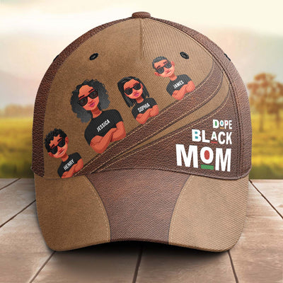 Dope Black Mom - Personalized Classic Cap