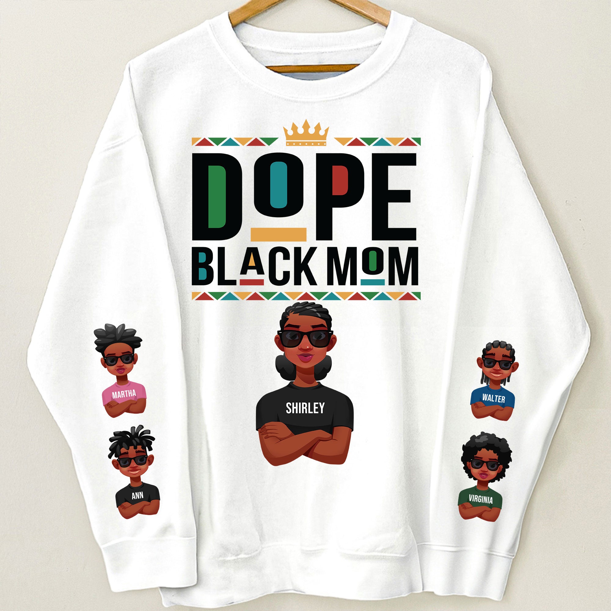 Dope Black Mom Ver 2 - Personalized Sweatshirt