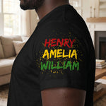 Dope-Black-Dad,-Black-Father-Custom-Kid-Name-Father'S-Day-Gift-Personalized-Shirt-3