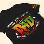 Dope-Black-Dad,-Black-Father-Custom-Kid-Name-Father'S-Day-Gift-Personalized-Shirt-5