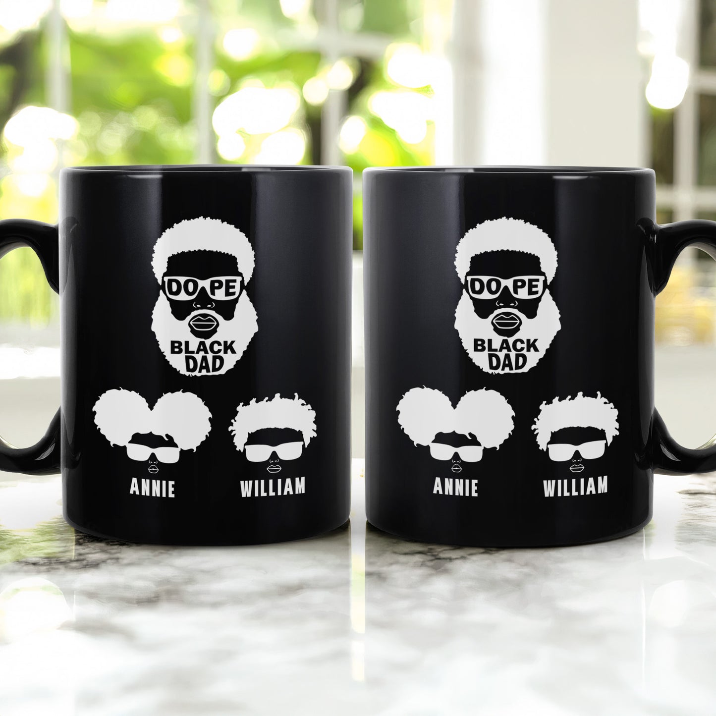 Dope-Black-Dad,-Dope-Black-Father-Blac-Mug-Ver-Father's-Day-Gift-Personalized-Mug-2