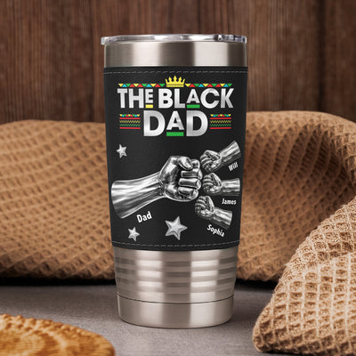 Dope Black Dad Fist Bump New Version Gift For Dad, Husband - Personalized 20oz Tumbler
