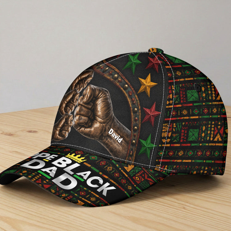 Dope_Black_Dad_With_Fist_Bumps_Father_S_Day_Gifts_For_Proud_Dad_Personalized_Cap_2
