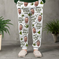 Dopest Dad Ever - Personalized Photo Sweatpants