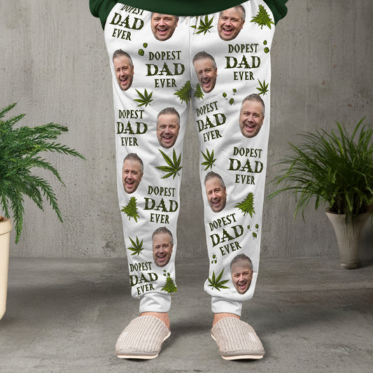 Dopest Dad Ever - Personalized Photo Sweatpants