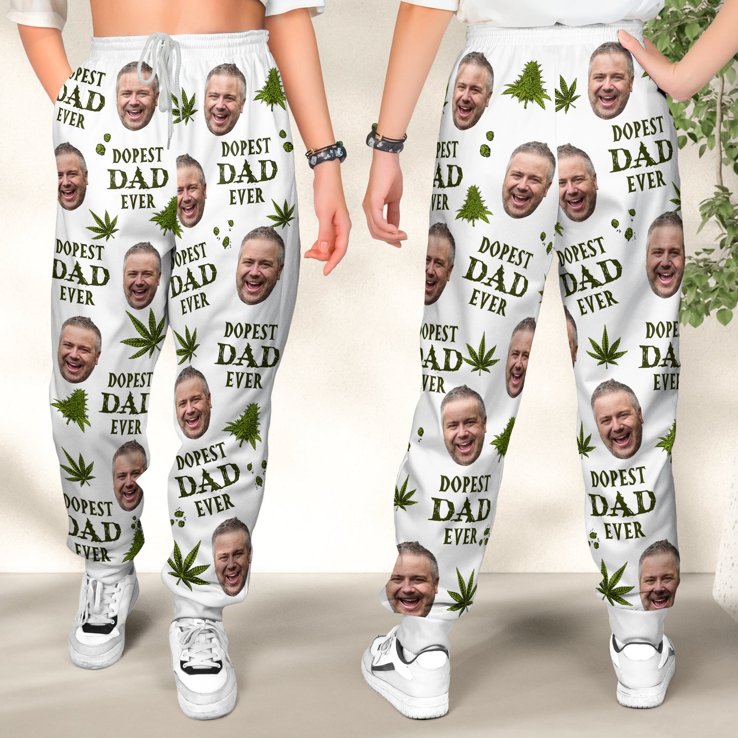 Dopest Dad Ever - Personalized Photo Sweatpants