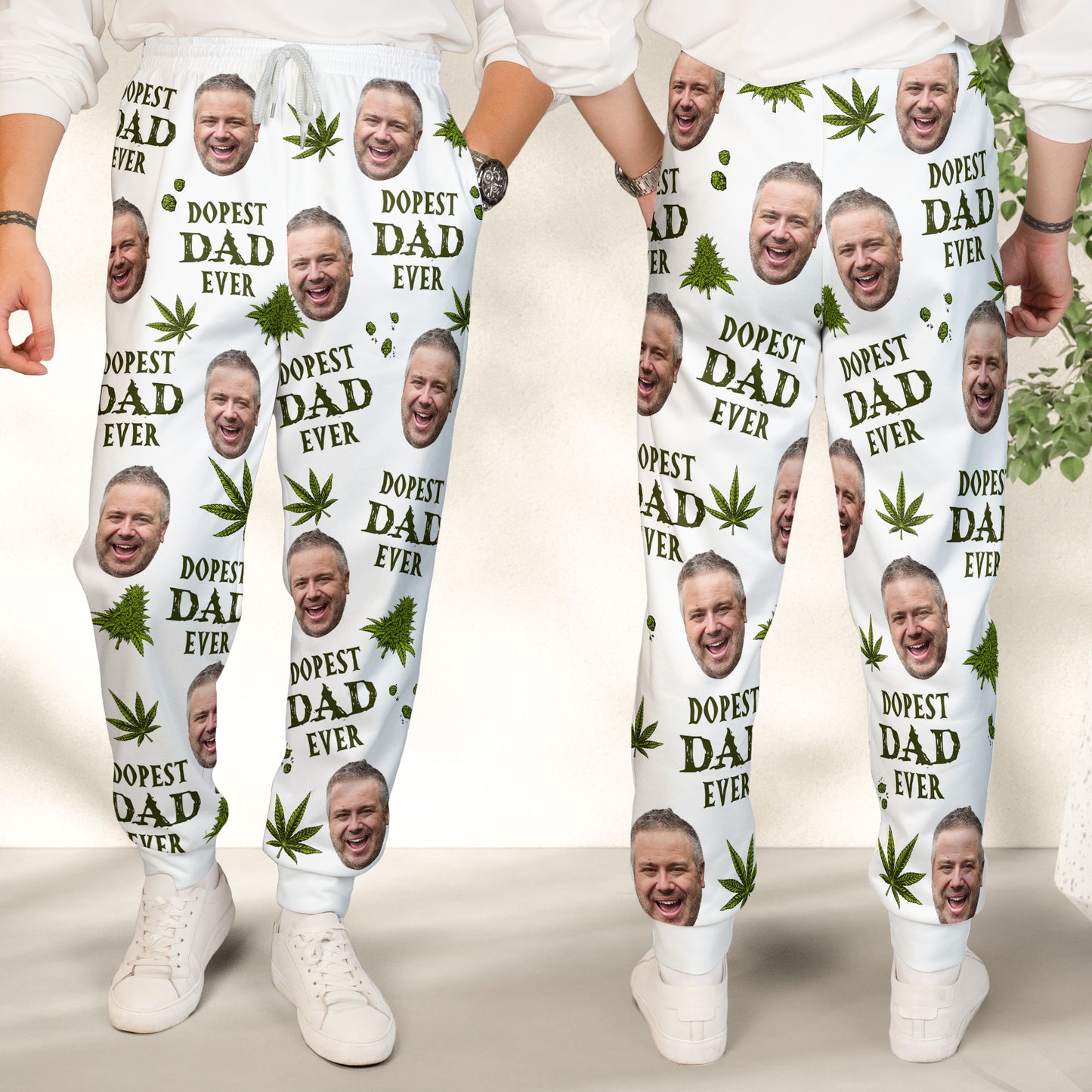 Dopest Dad Ever - Personalized Photo Sweatpants