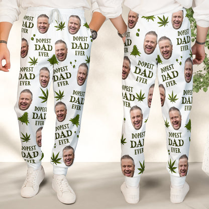 Dopest Dad Ever - Personalized Photo Sweatpants
