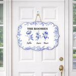 Dorm-Room-Birth-Month-Flower-Toile-De-Jouy-Style-Personalized-Wood-Sign-1