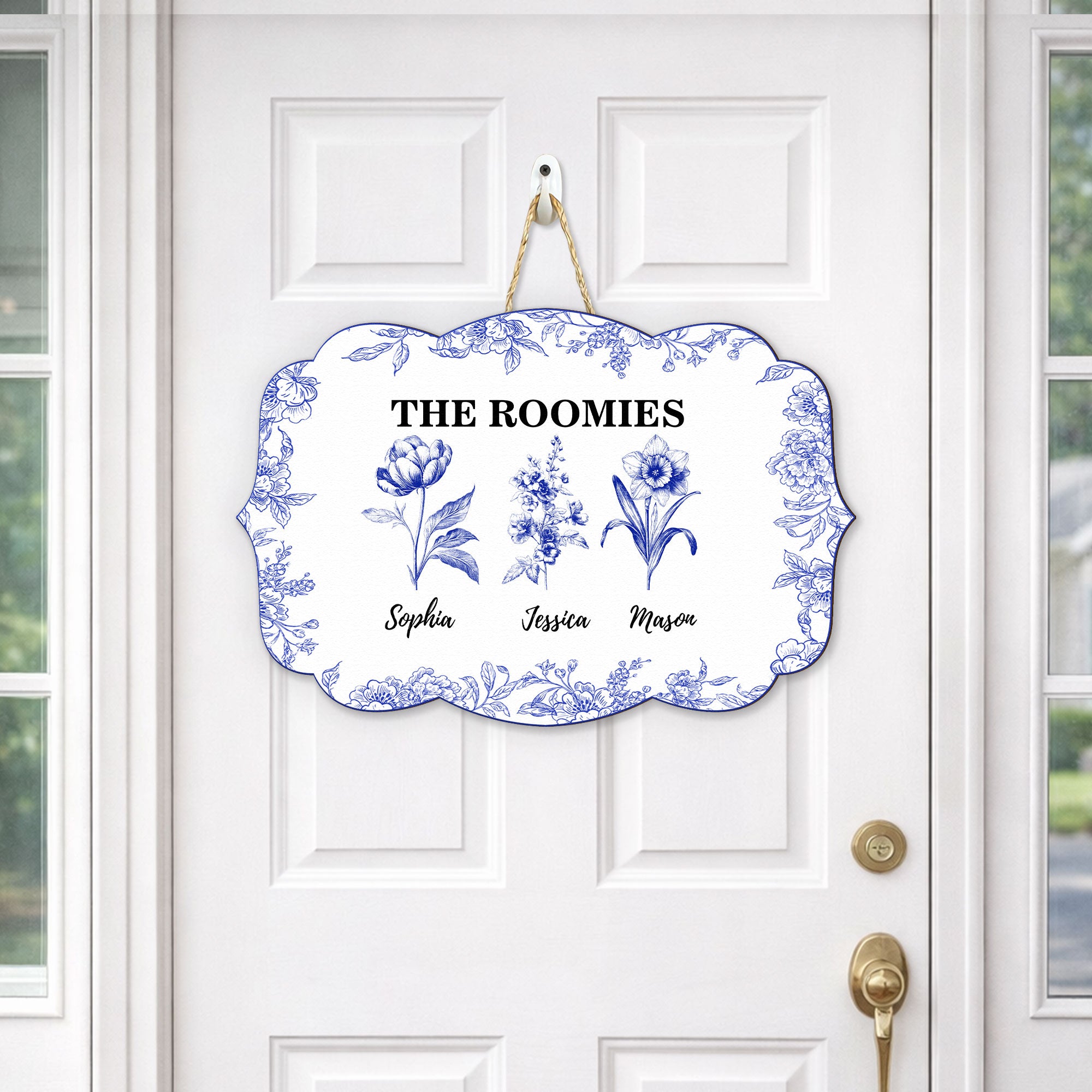 Dorm-Room-Birth-Month-Flower-Toile-De-Jouy-Style-Personalized-Wood-Sign-1