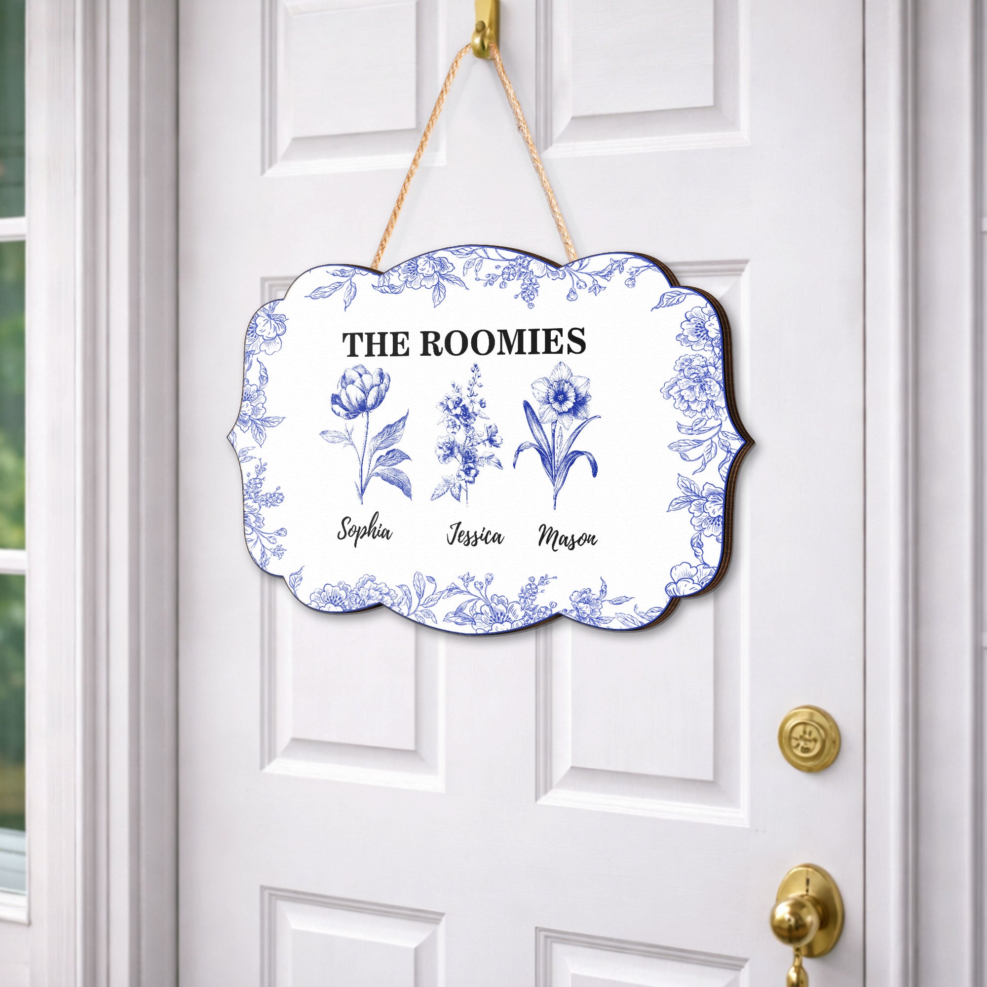 Dorm-Room-Birth-Month-Flower-Toile-De-Jouy-Style-Personalized-Wood-Sign-4