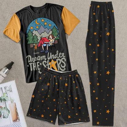 Dream Under The Stars - Personalized Pajama Shorts Set