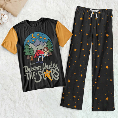 Dream Under The Stars - Personalized Pajama Shorts Set