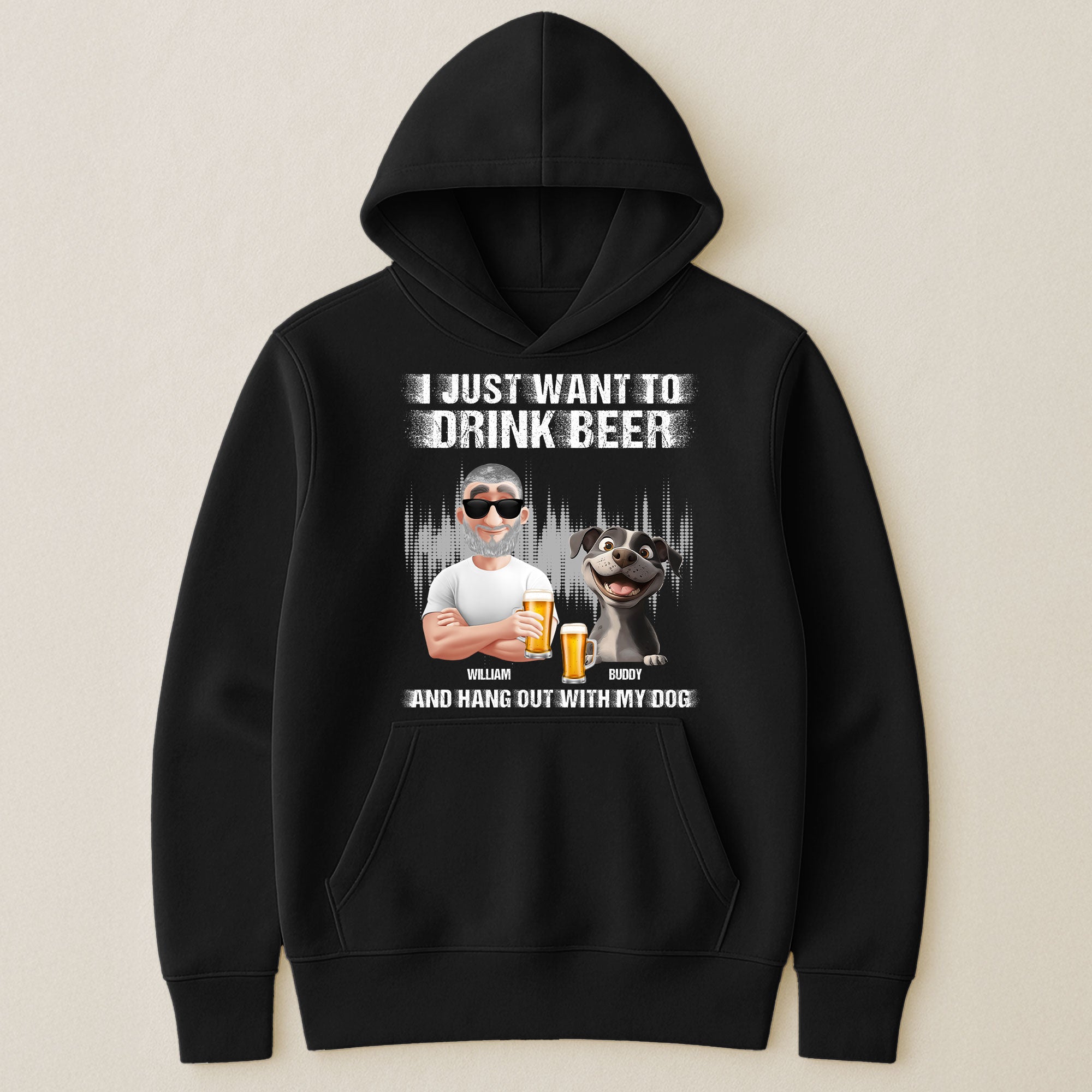 Drink Beer And Hang Out With My Dog - Personalized Shirt