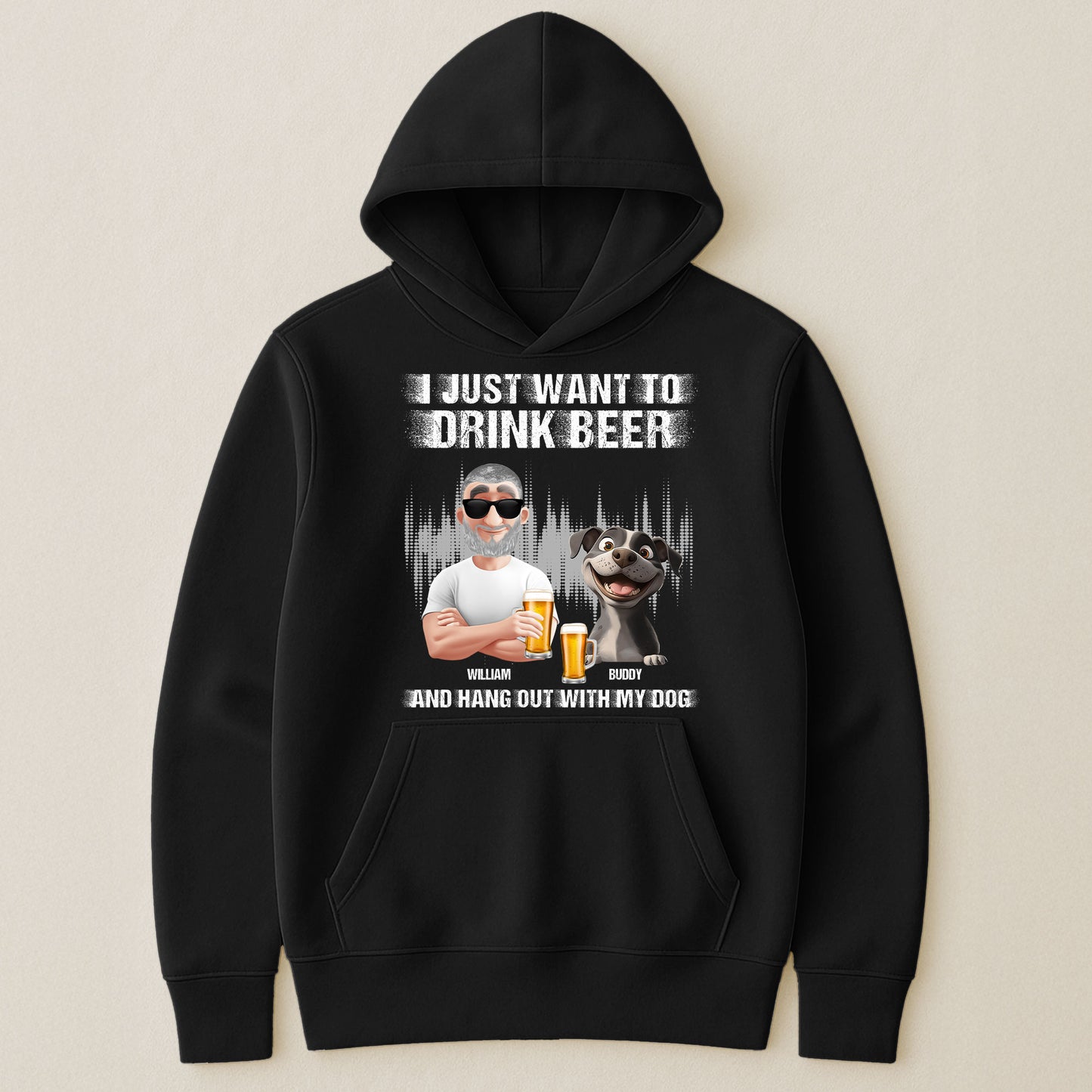 Drink Beer And Hang Out With My Dog - Personalized Shirt