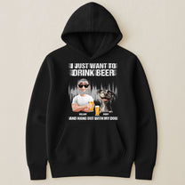 Drink Beer And Hang Out With My Dog - Personalized Shirt