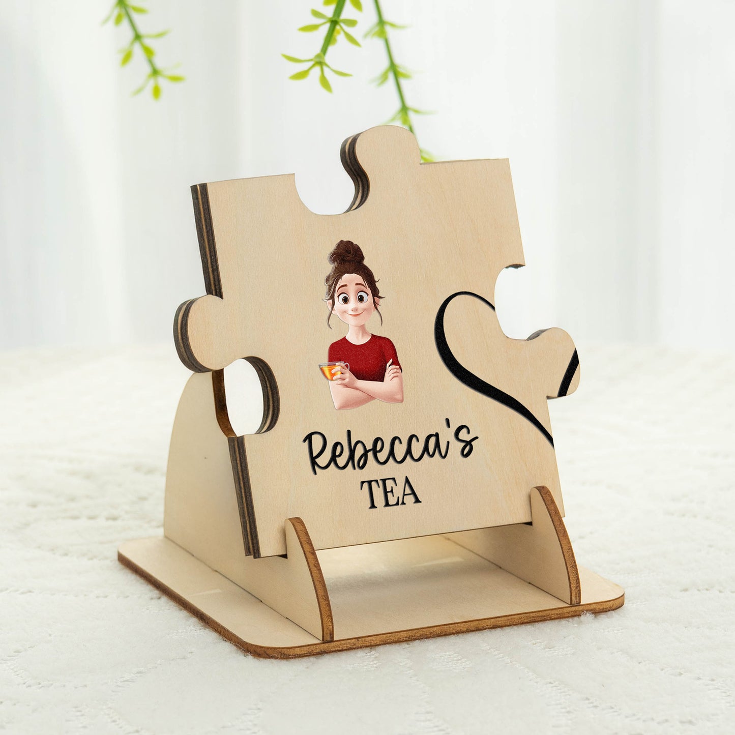Drinking Together Since Anniversary Gifts For Couples - Personalized Wooden Puzzle Coasters