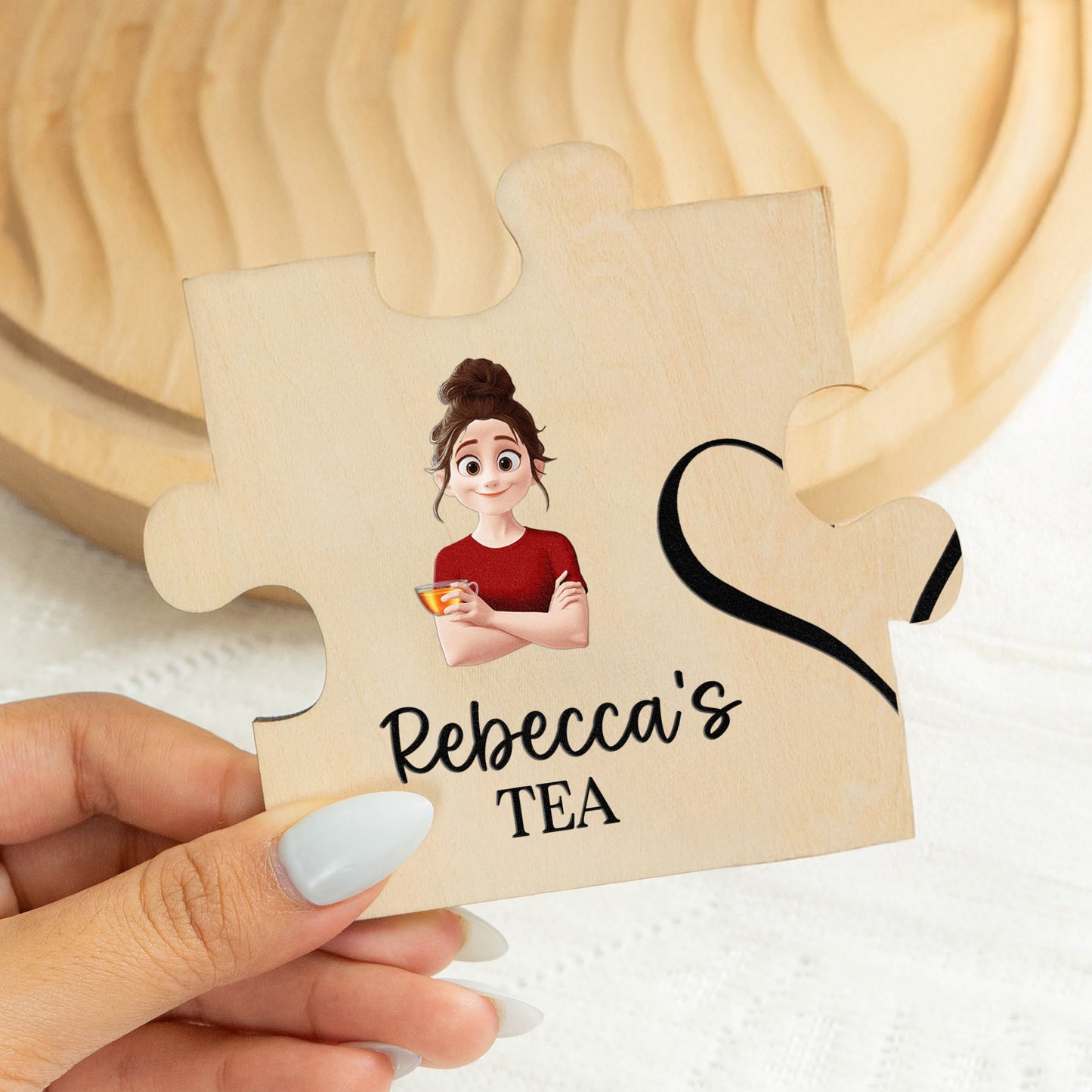 Drinking Together Since Anniversary Gifts For Couples - Personalized Wooden Puzzle Coasters