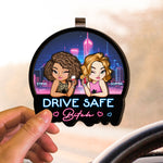 Drive Safe B*tch - Funny Gifts For Friends - Personalized Wooden Car Visor Clip