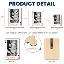 Drive Safe Daddy - Gift For Dad, Husband, Grandpa, Him - Personalized Wooden Photo Car Visor Clip