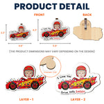 Drive Safe Daddy I Love You - Personalized Wooden Photo Car Visor Clip