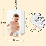 Drive Safe Daddy - Personalized Keychain