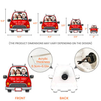 Drive Safe Daddy - Personalized Photo Acrylic Car Vent Clip