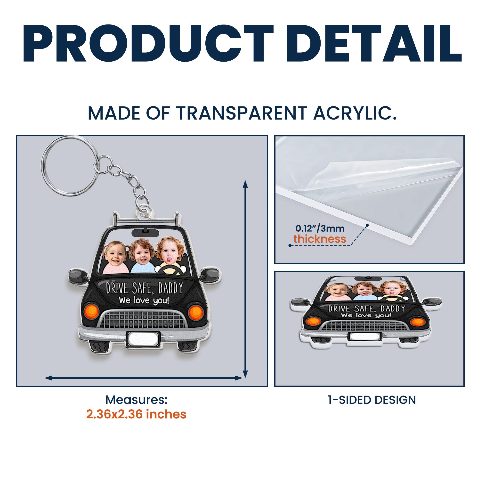 Drive Safe Daddy Version Funny - Custom Photo Gift Set