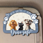 Drive Safe - Dog & Cat Lovers - Personalized Wooden Car Visor Clip
