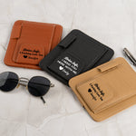 Drive Safe - For Son, Dad, Husband, Family - Personalized Leather Car Visor Organizer