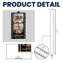 Drive Safe Grandpa We Love You - Personalized Photo Rear View Mirror Accessory