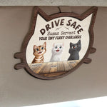 Drive Safe Human Servant - Personalized Wooden Car Visor Clip