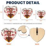 Drive Safe I F^Cking Love You - Funny Gifts For Him - Personalized Wooden Photo Car Visor Clip