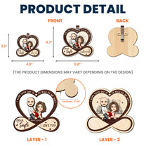 Drive Safe I Hope Your Day Is As Nice As My Butt - Personalized Wooden Car Visor Clip