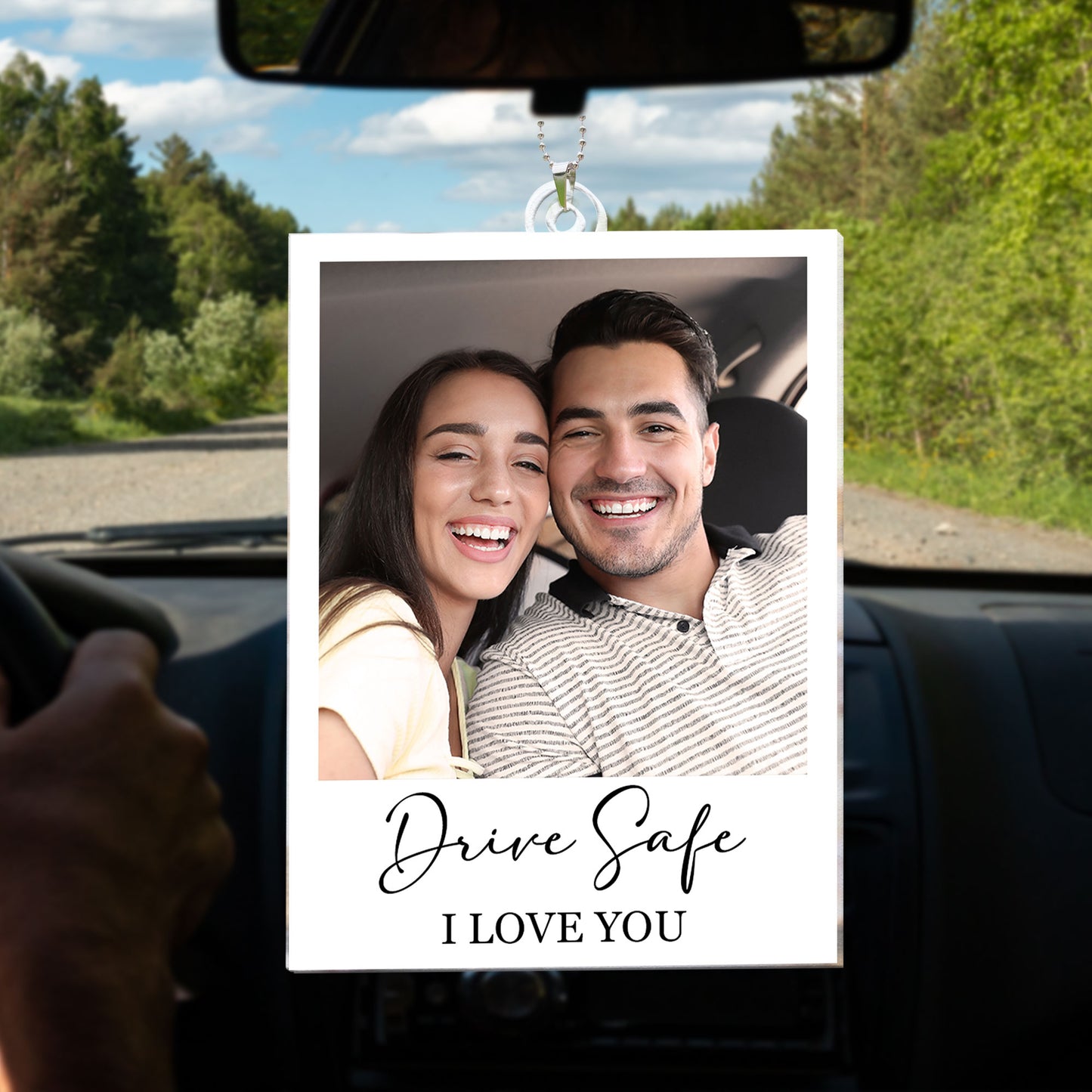 Drive Safe I Love You - Personalized Car Photo Ornament