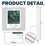 Drive Safe I Love You Van Gogh Art - Personalized Photo Rear View Mirror Accessory