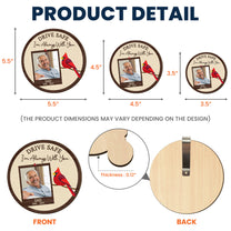 Drive Safe I'm Always With You - Personalized Wooden Car Visor Clip