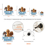 Drive Safe Mommy - Dog Mom, Dog Dad - Personalized Acrylic Car Vent Clip